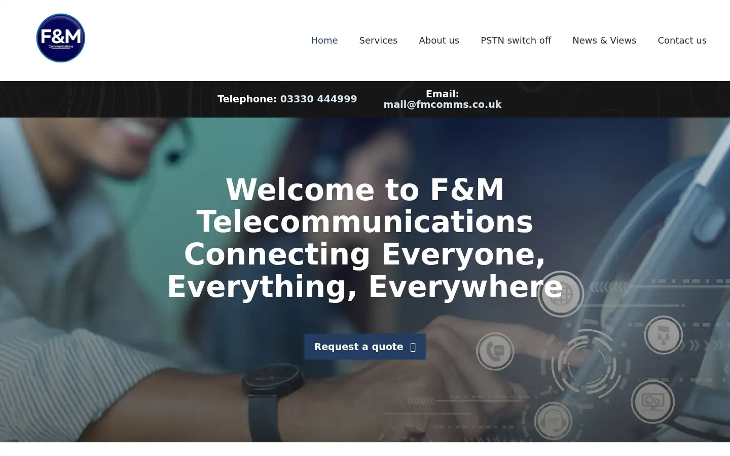 Screenshot of foneandmobile.co.uk