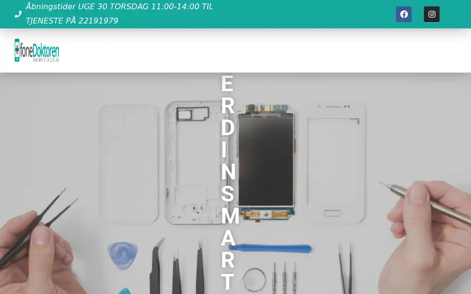 Screenshot of fonedoktoren.dk