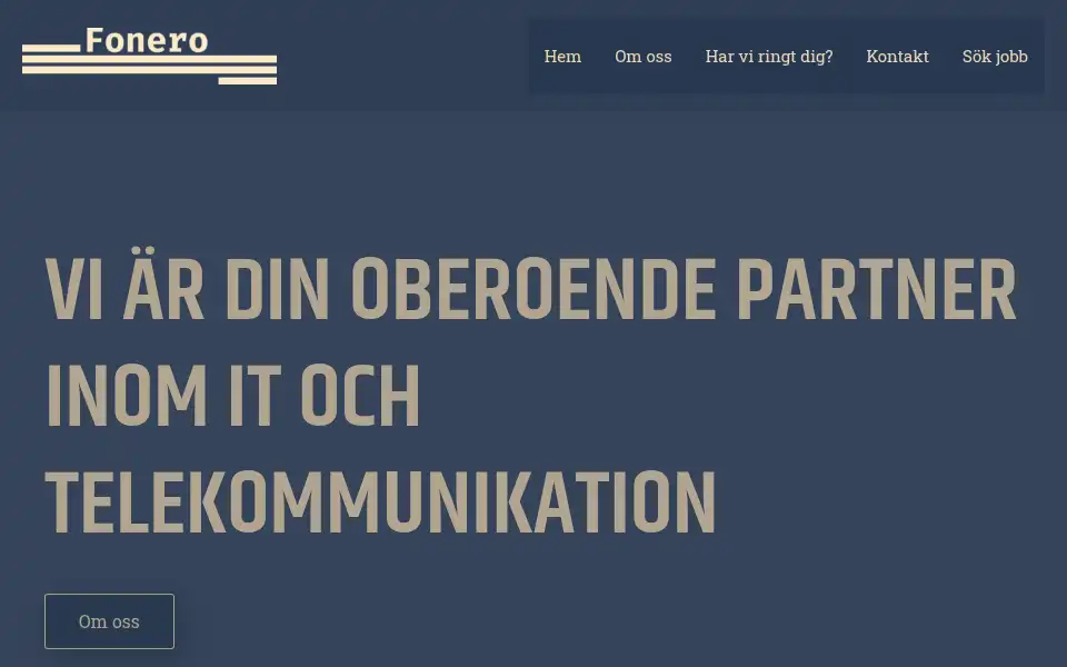 Screenshot of fonero.se