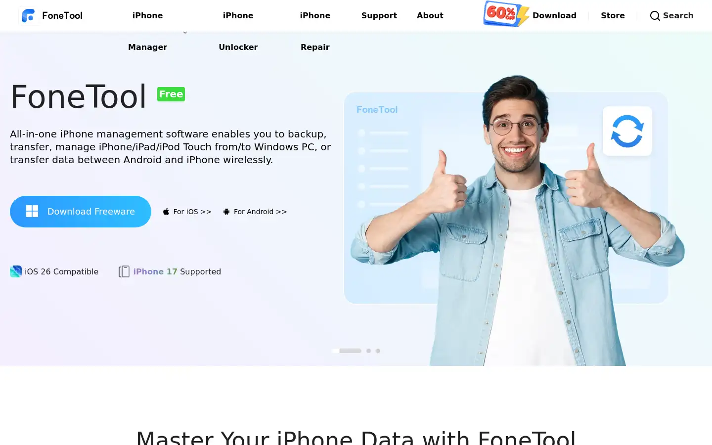 Screenshot of fonetool.com