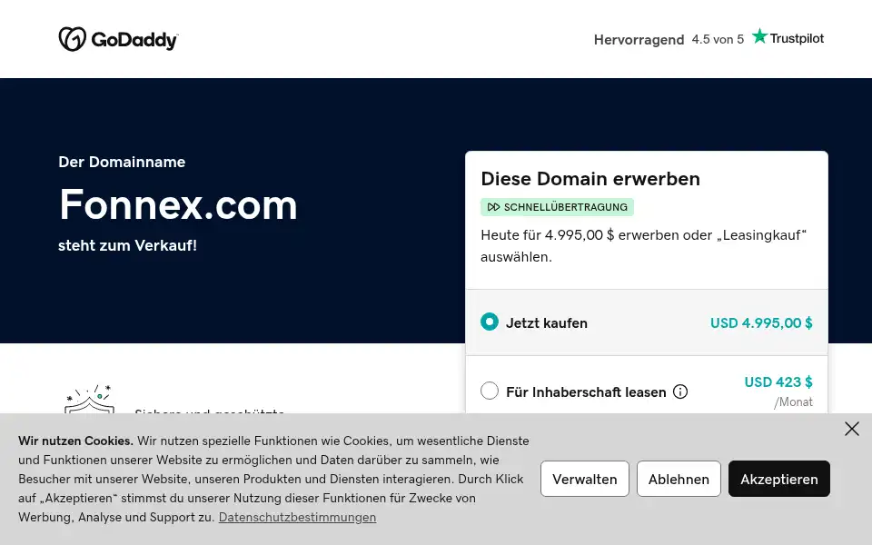 Screenshot of fonnex.com