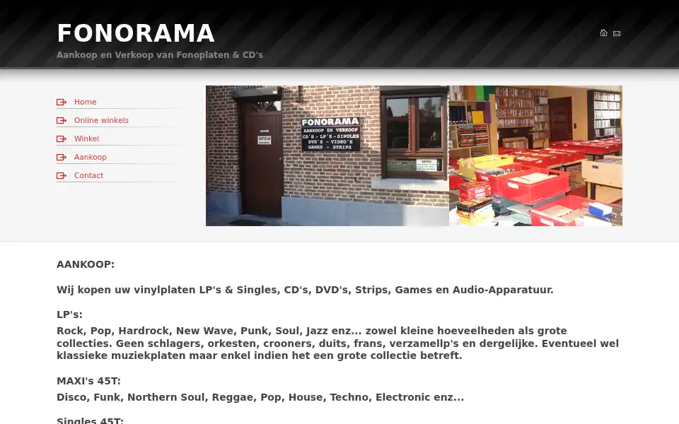 Screenshot of fonorama.be