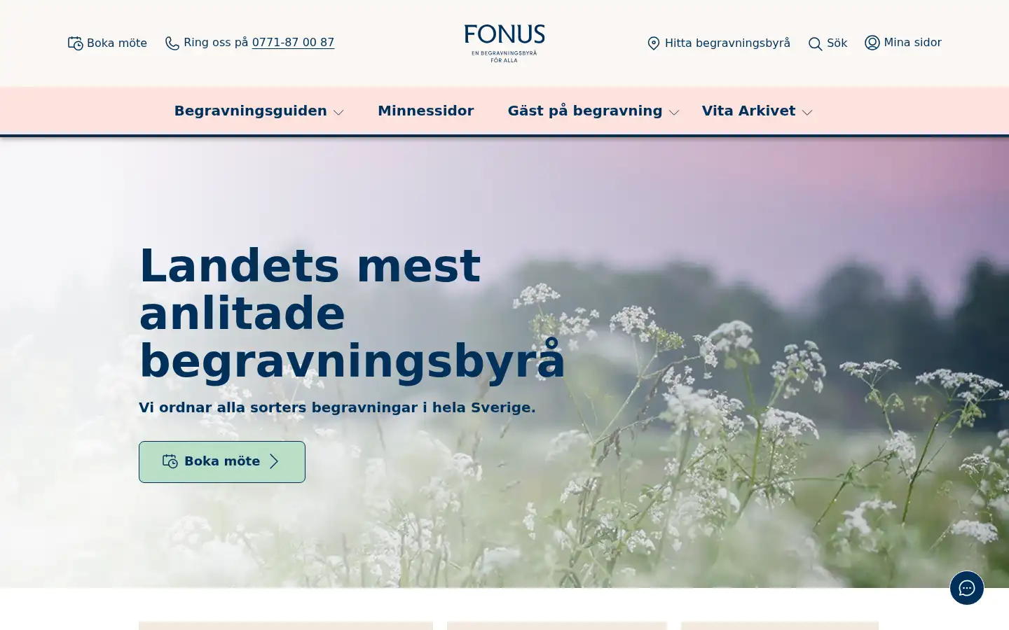 Screenshot of fonus.se