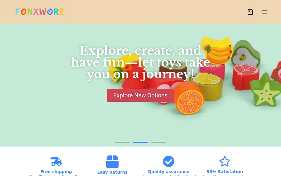 Screenshot of fonxwore.com