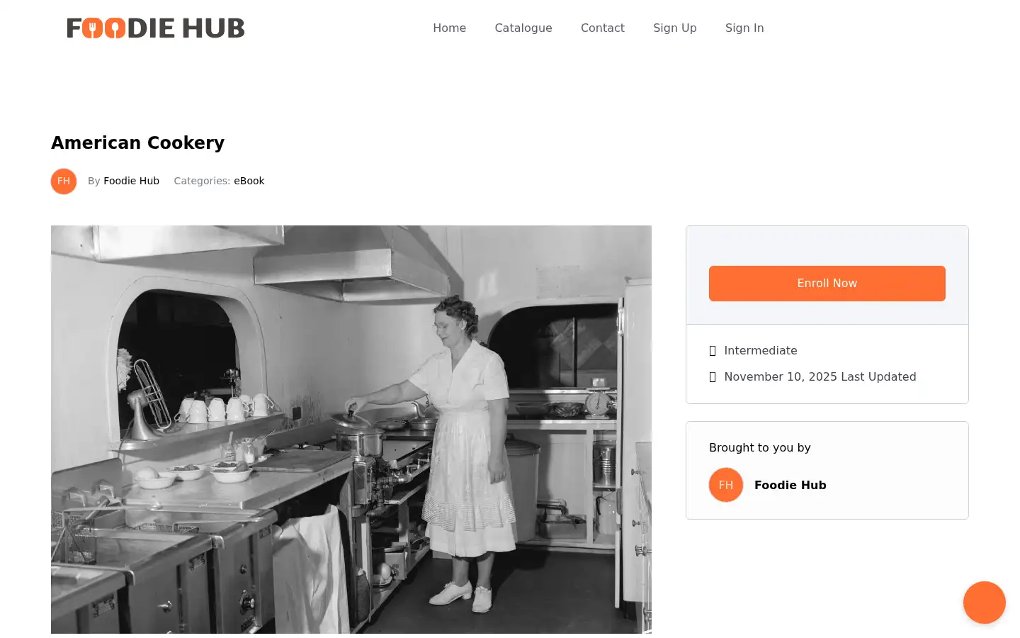 Screenshot of foodie-hub.co