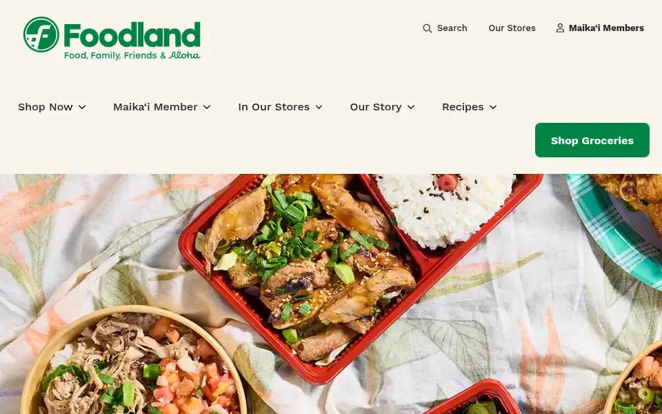 Screenshot of foodland.com