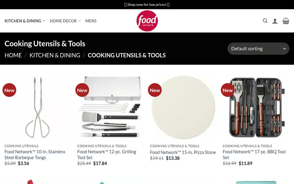 Screenshot of foodnetworkus.com