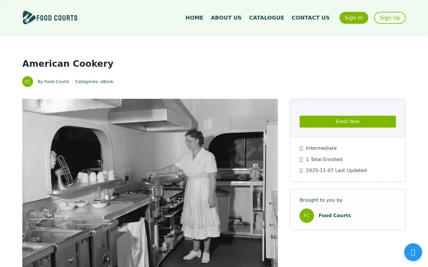 Screenshot of foodscourts.com