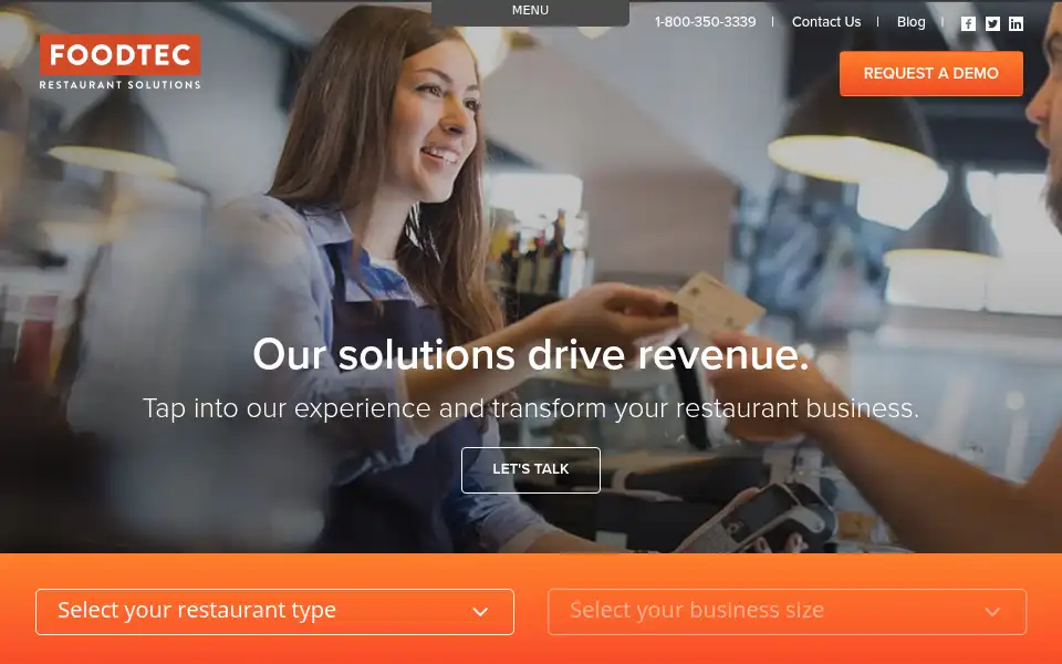 Screenshot of foodtecsolutions.com