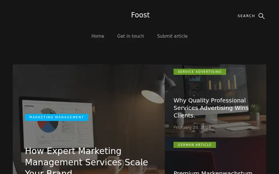 Screenshot of foost.co
