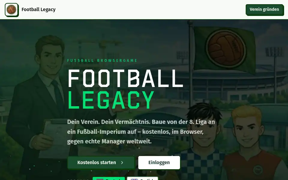 Screenshot of football-legacy.app