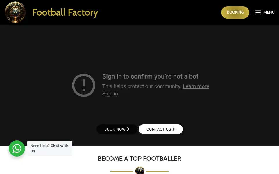 Screenshot of footballfactory.uk
