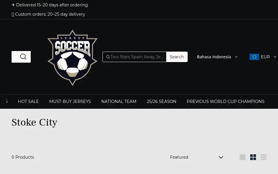 Screenshot of footballgoatfine.com
