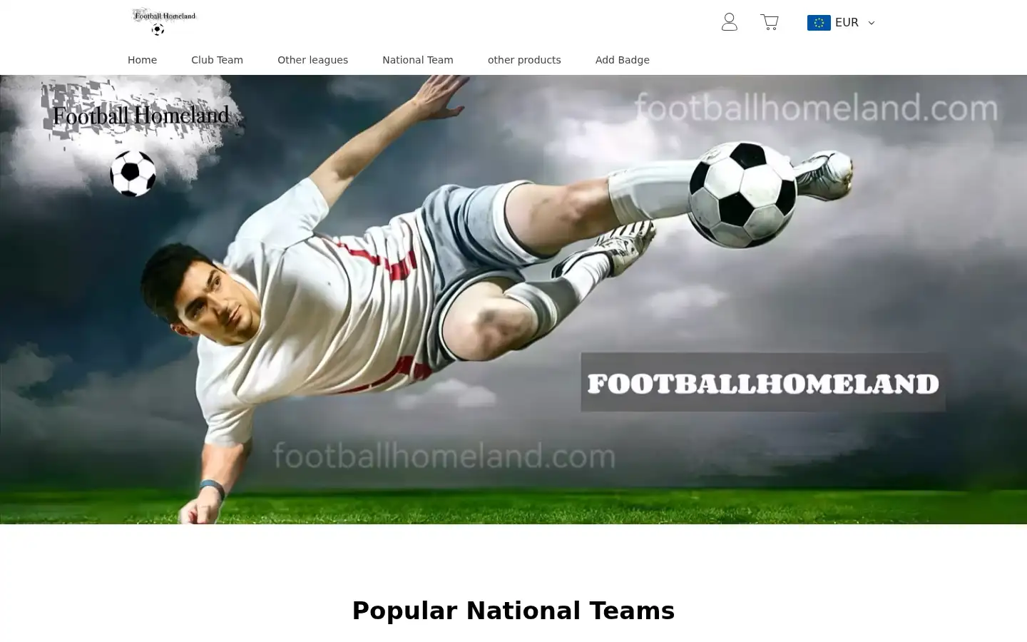 Screenshot of footballhomeland.com