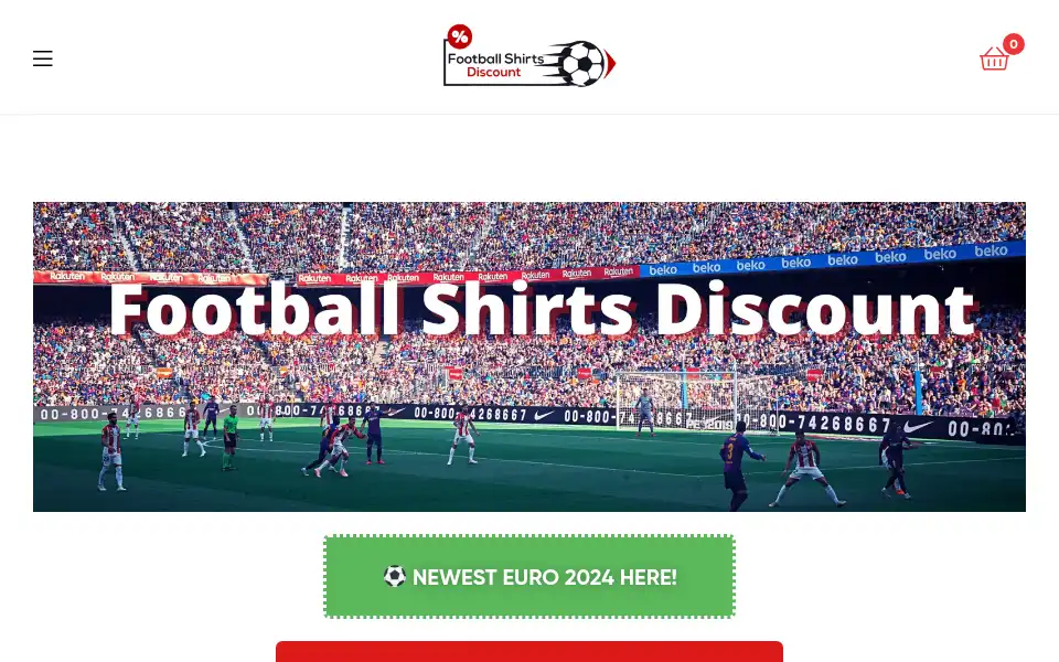 Screenshot of footballshirtsdiscount.com