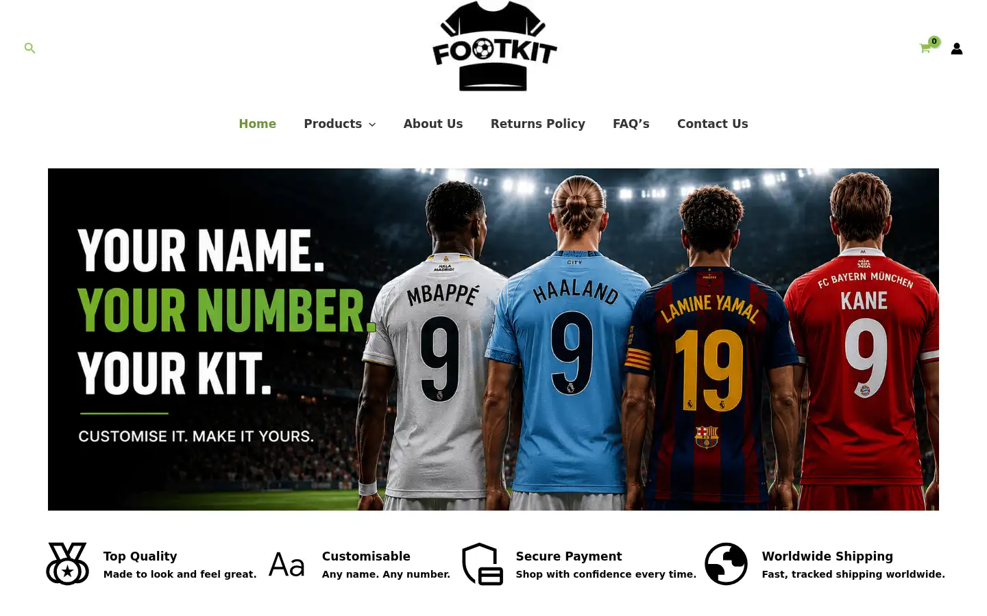 Screenshot of footkit.net