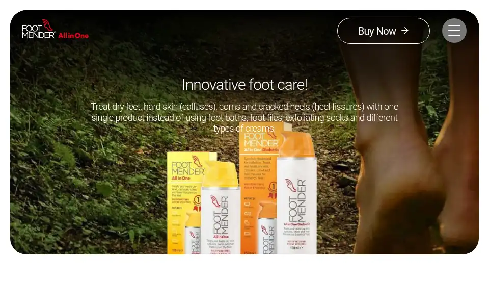 Screenshot of footmender.co.uk