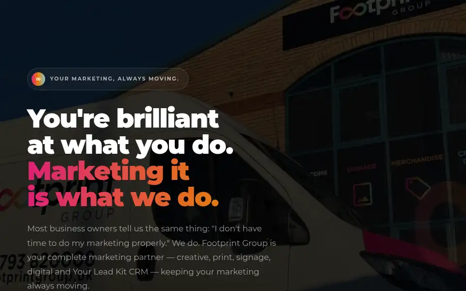 Screenshot of footprintsouth.co.uk