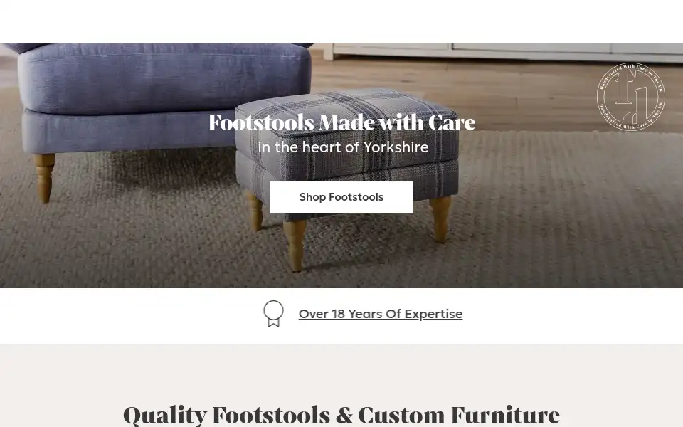 Screenshot of footstoolsdirect.com