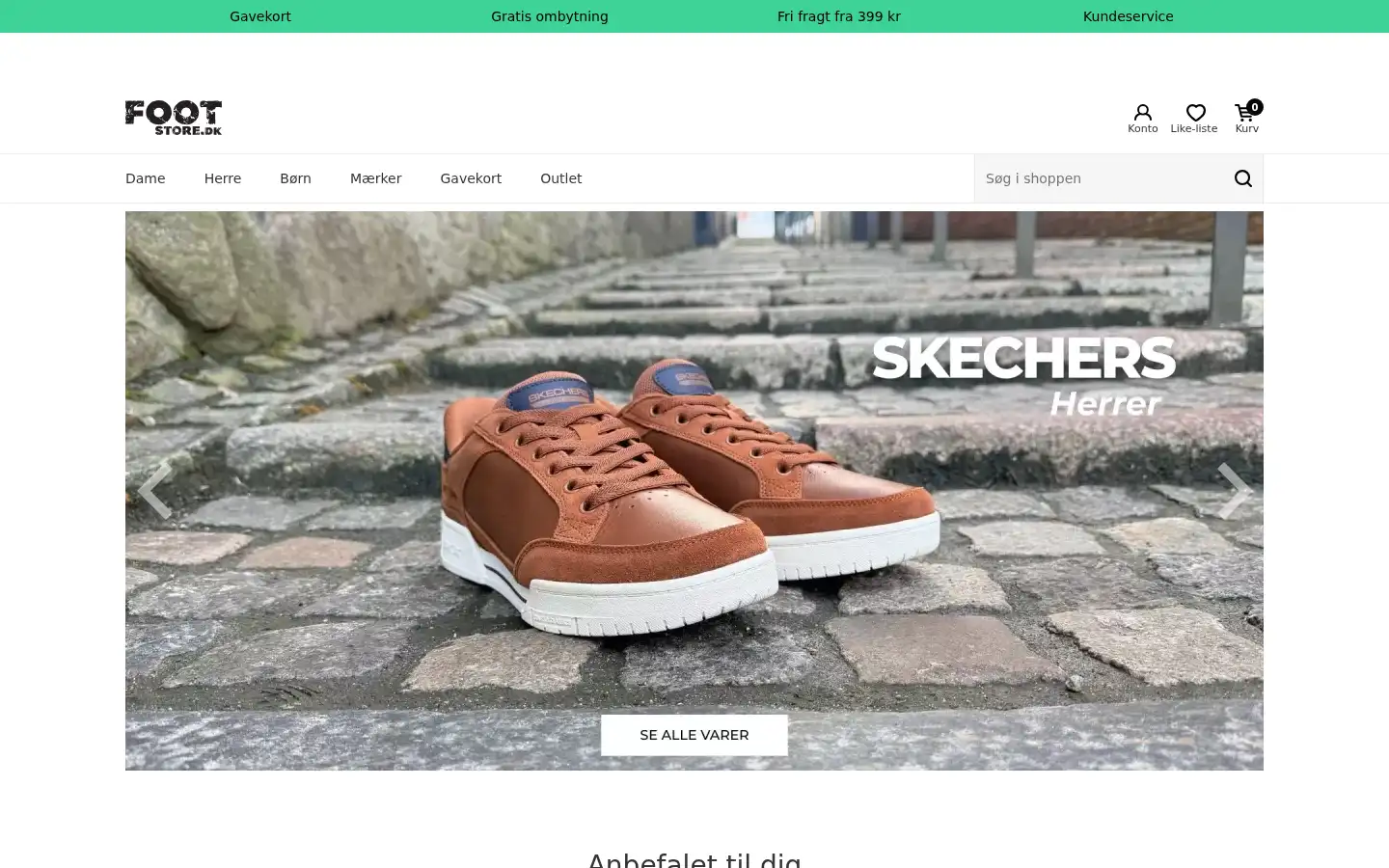 Screenshot of footstore.dk