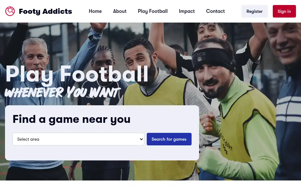 Screenshot of footyaddicts.com