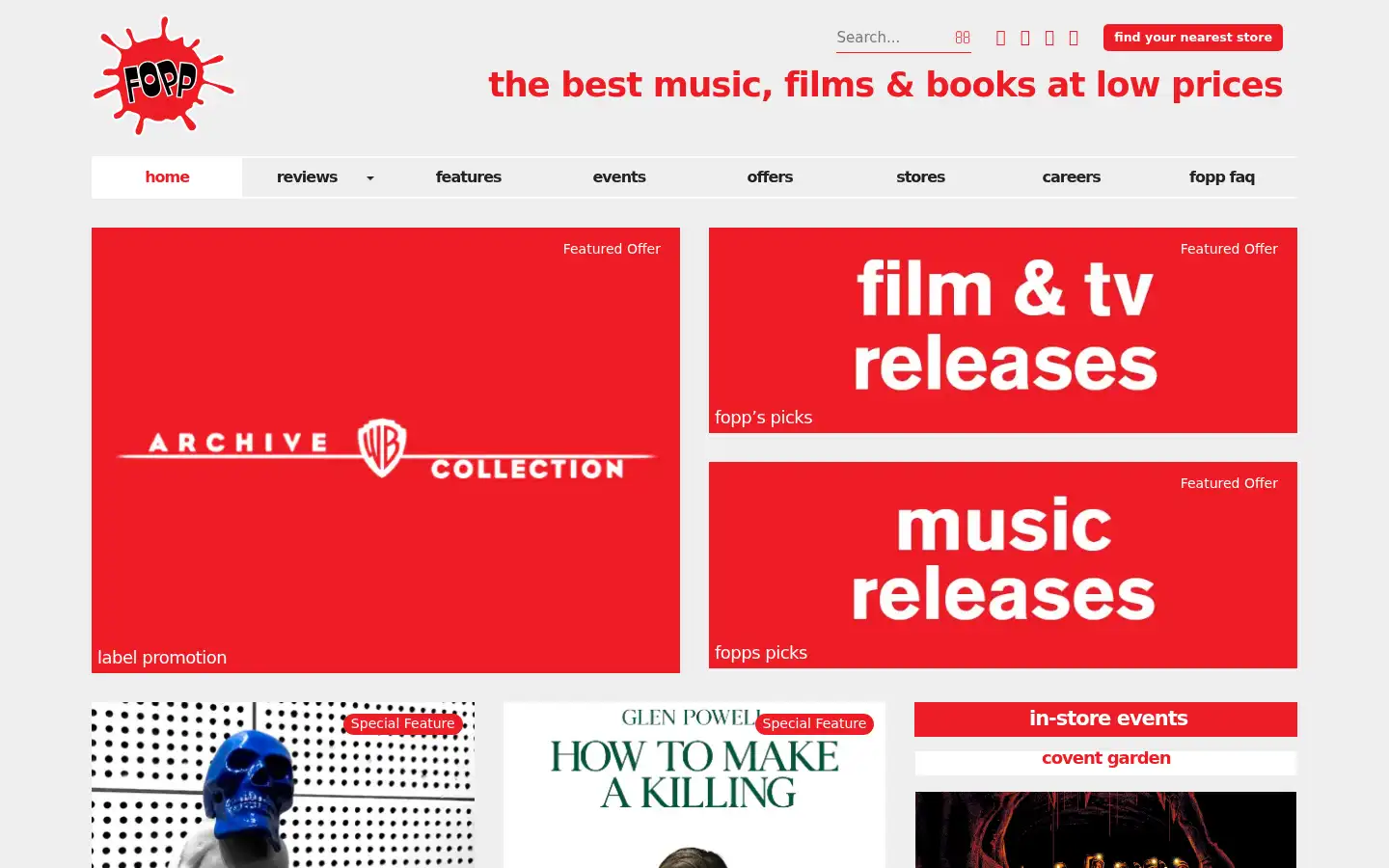 Screenshot of fopp.com
