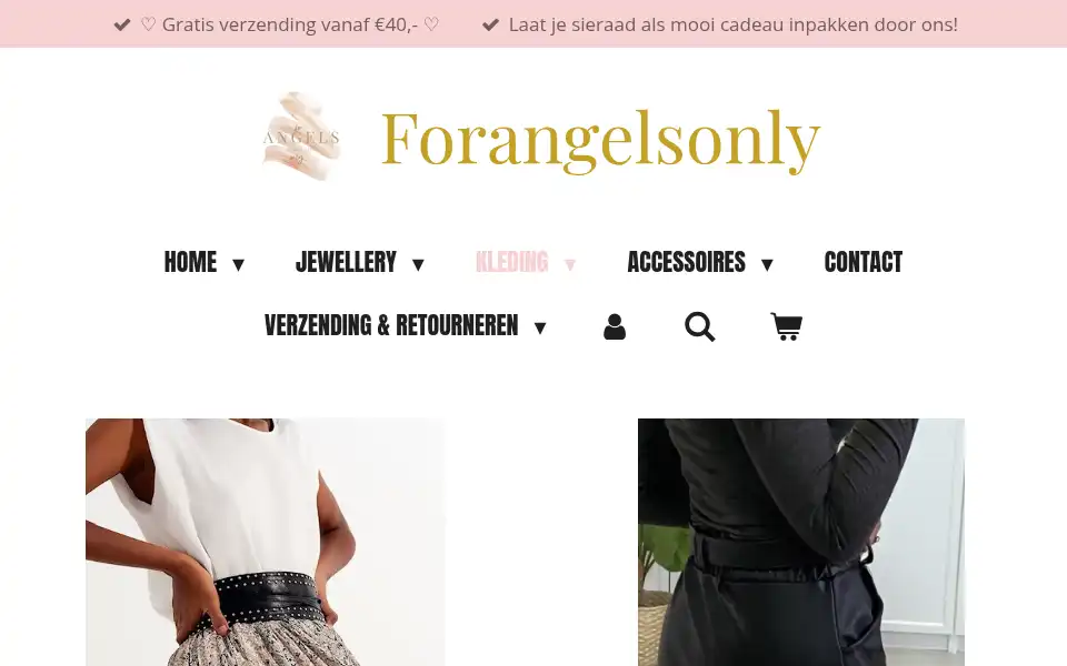 Screenshot of forangelsonly.nl