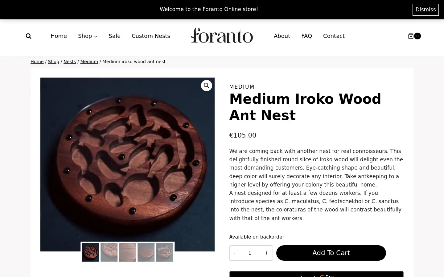 Screenshot of foranto.eu
