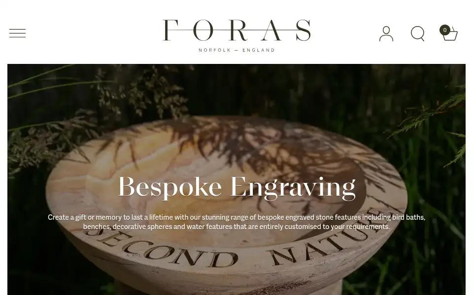 Screenshot of foras.co.uk