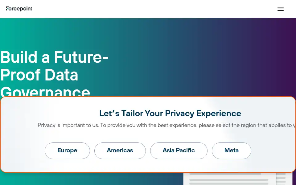 Screenshot of forcepoint.com