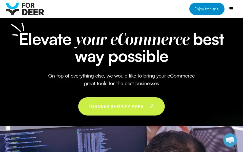 Screenshot of fordeercommerce.io