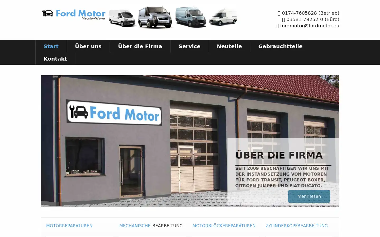 Screenshot of fordmotor.eu