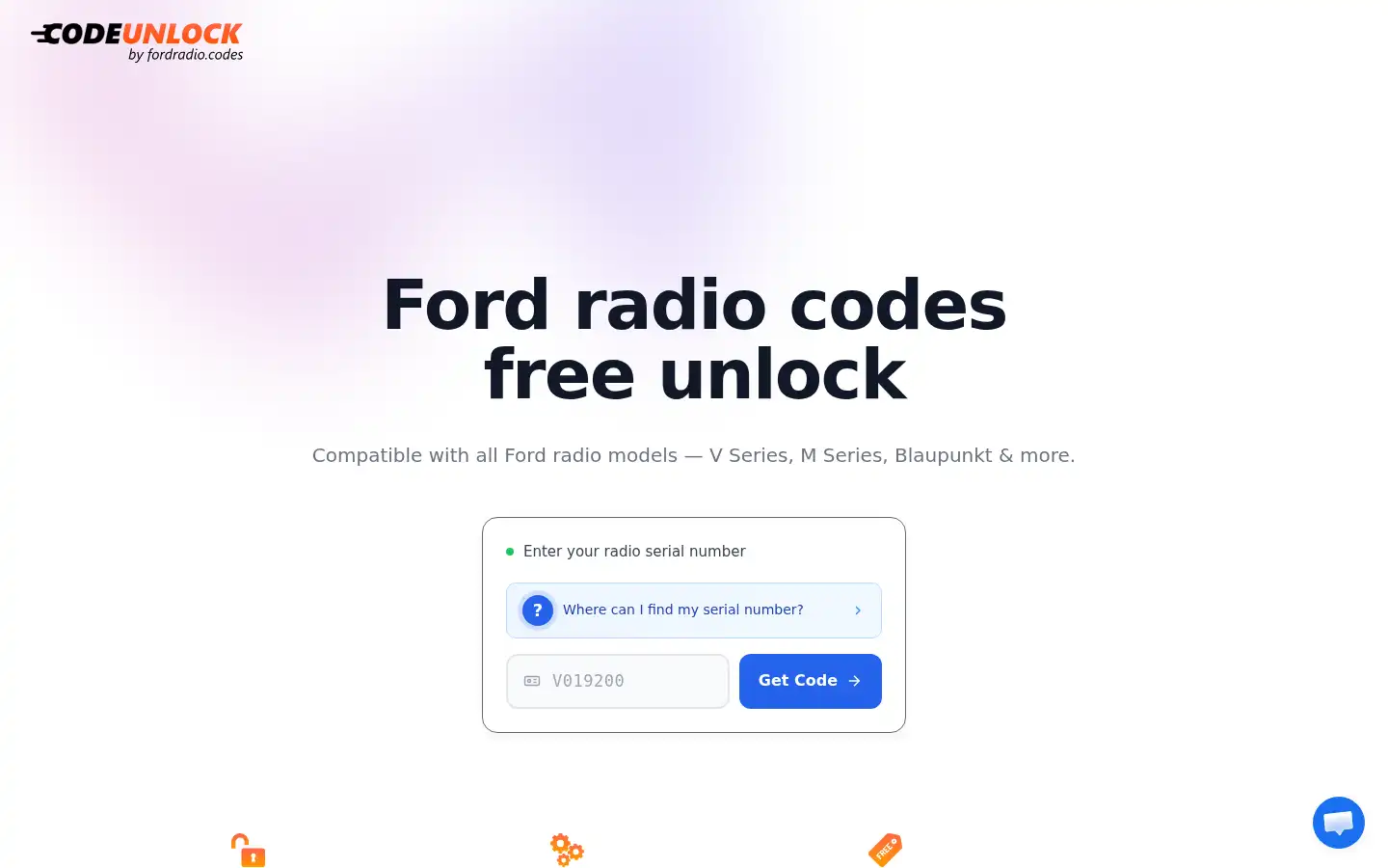 Screenshot of fordradio.codes