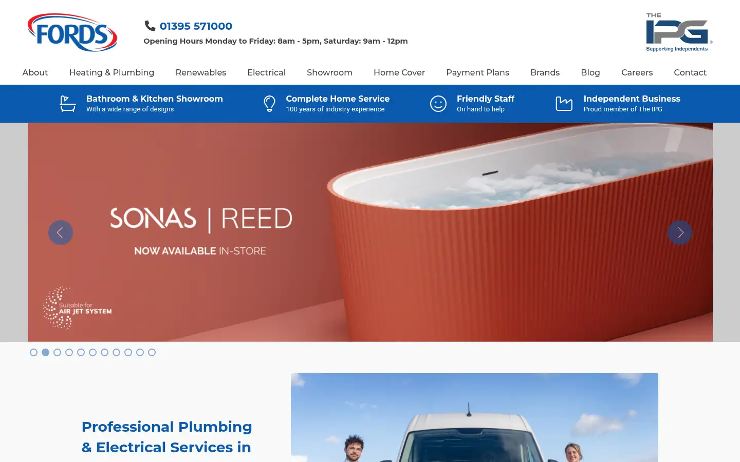 Screenshot of fords.co.uk