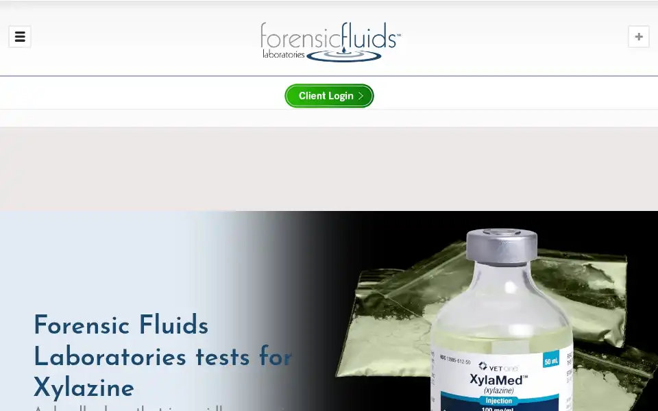 Screenshot of forensicfluids.com
