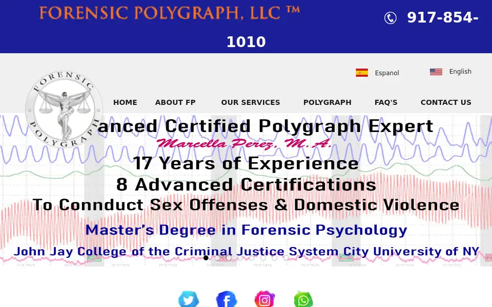 Screenshot of forensicpolygraph.com