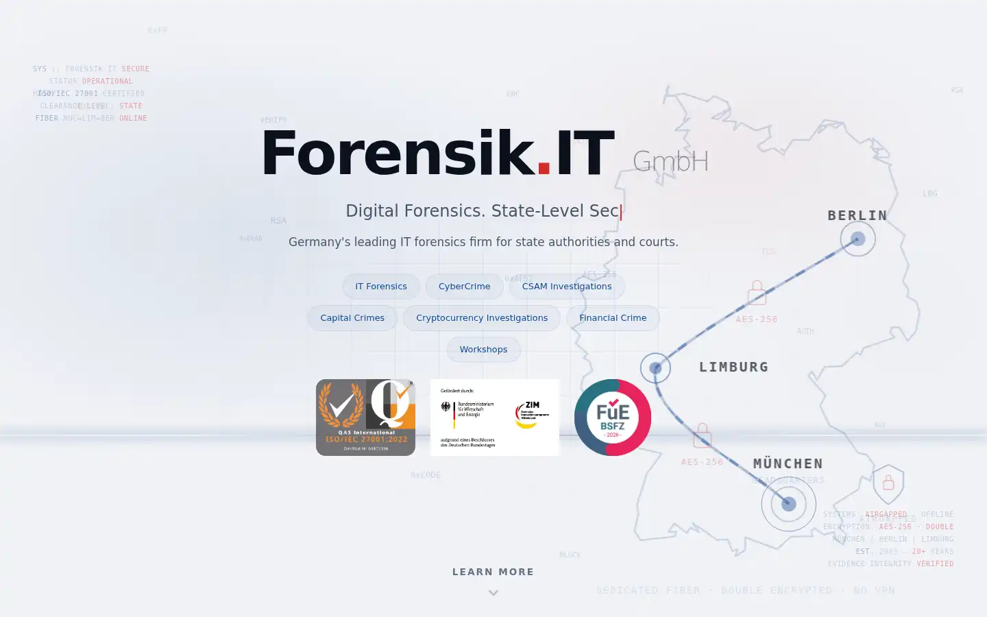 Screenshot of forensik.it