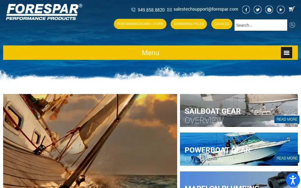 Screenshot of forespar.com