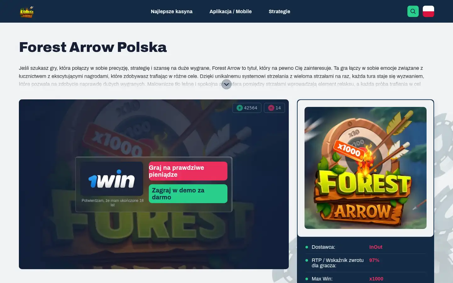 Screenshot of forest-arrow.pl