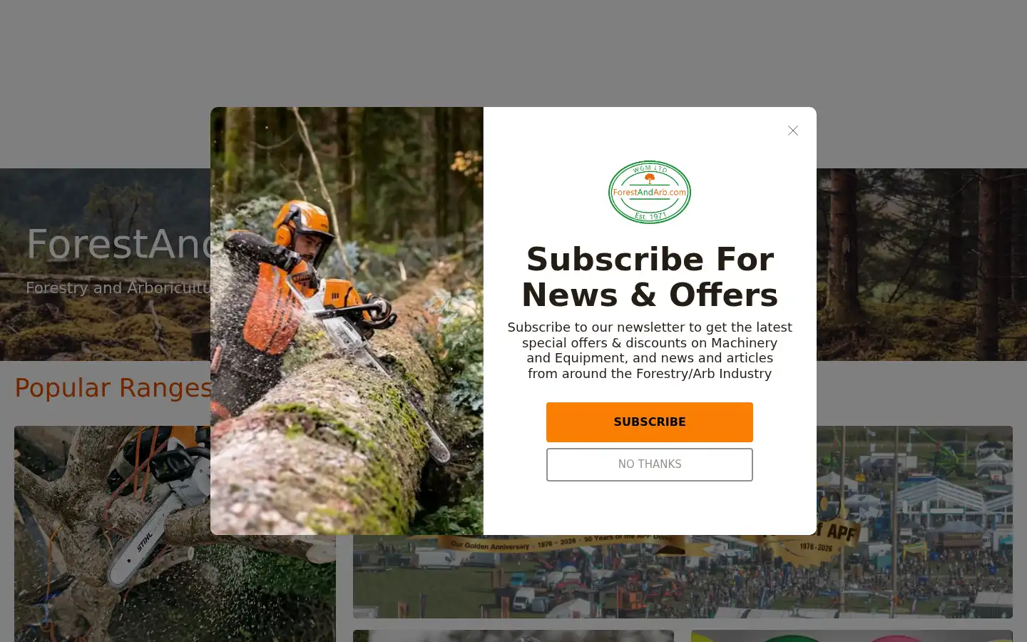 Screenshot of forestandarb.com