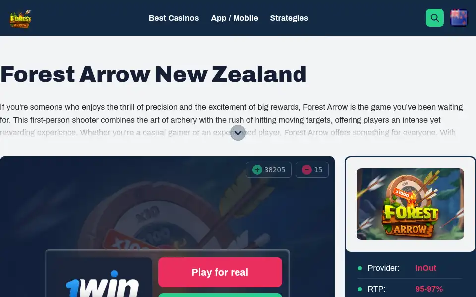 Screenshot of forestarrow.nz