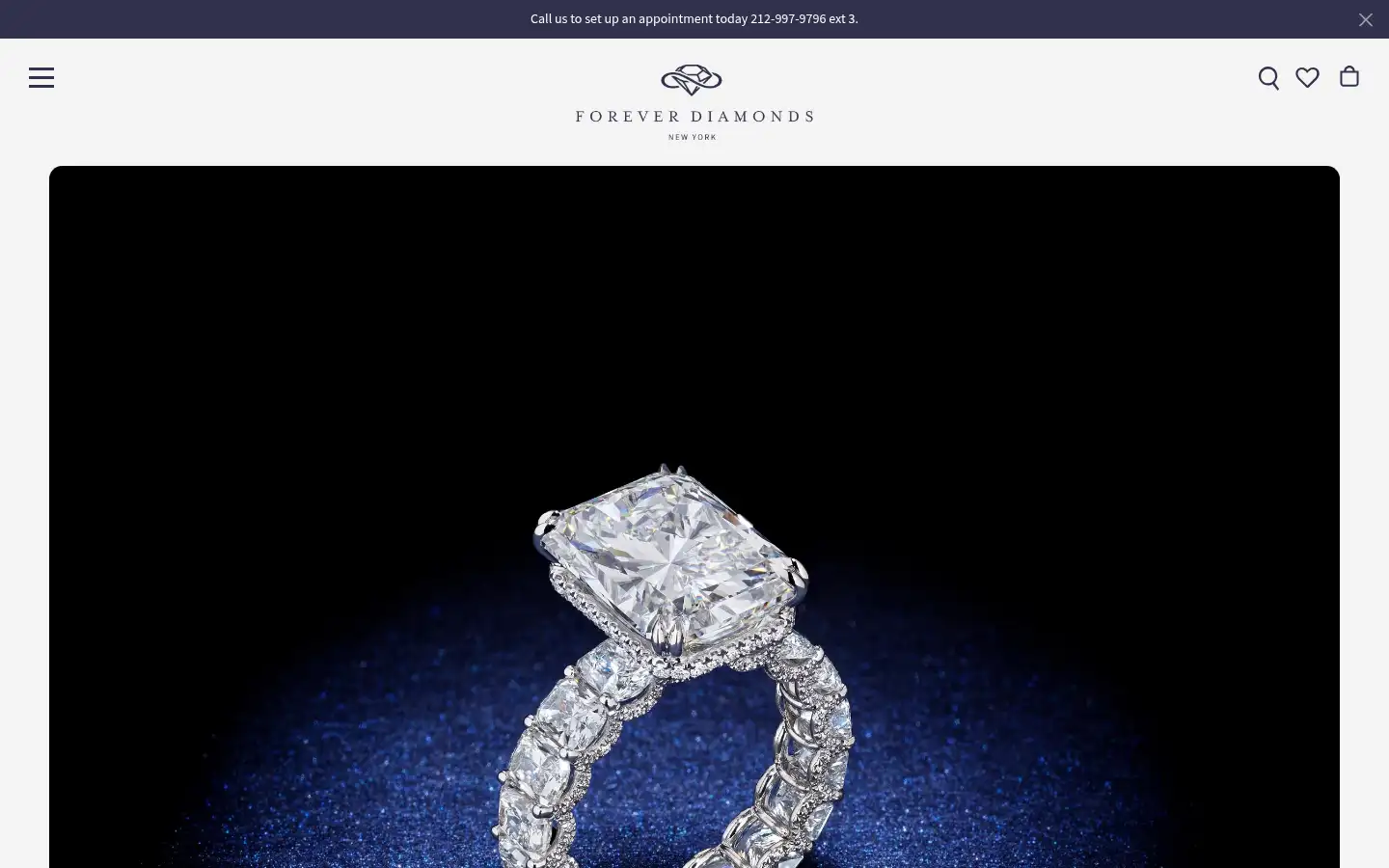Screenshot of foreverdiamondsny.com