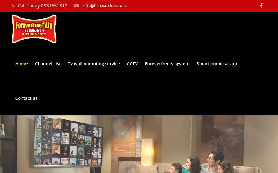 Screenshot of foreverfreetv.ie