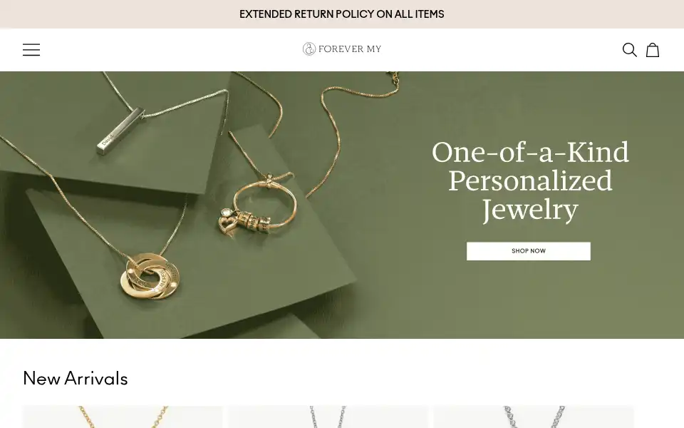 Screenshot of forevermy.com
