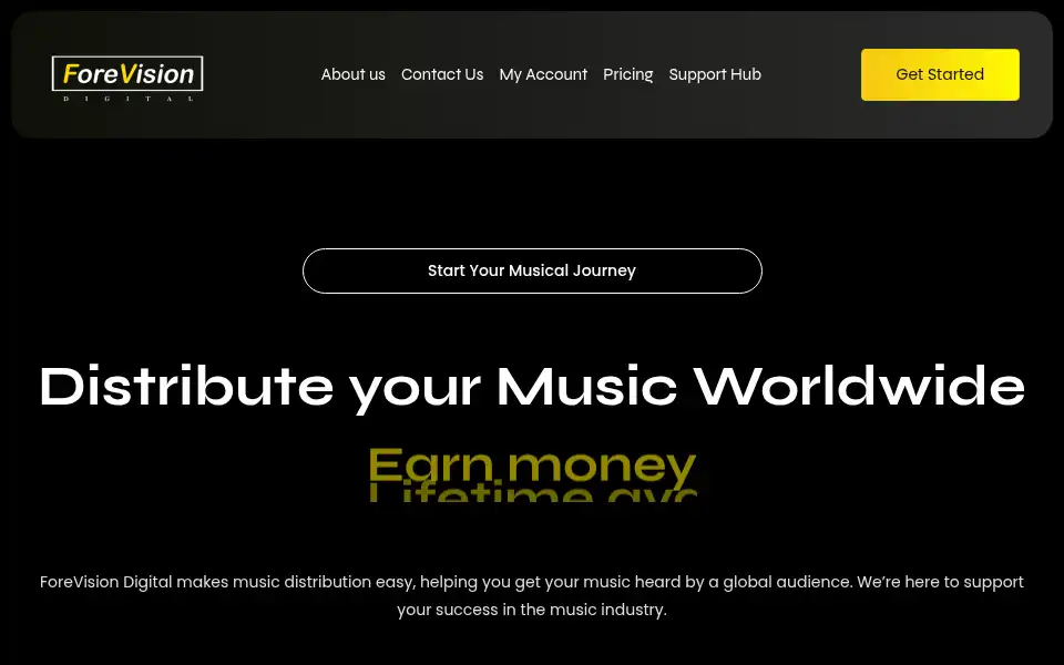 Screenshot of forevisiondigital.com