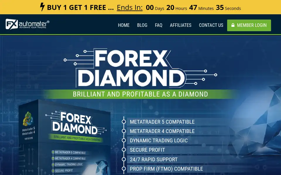 Screenshot of forex-diamond.com