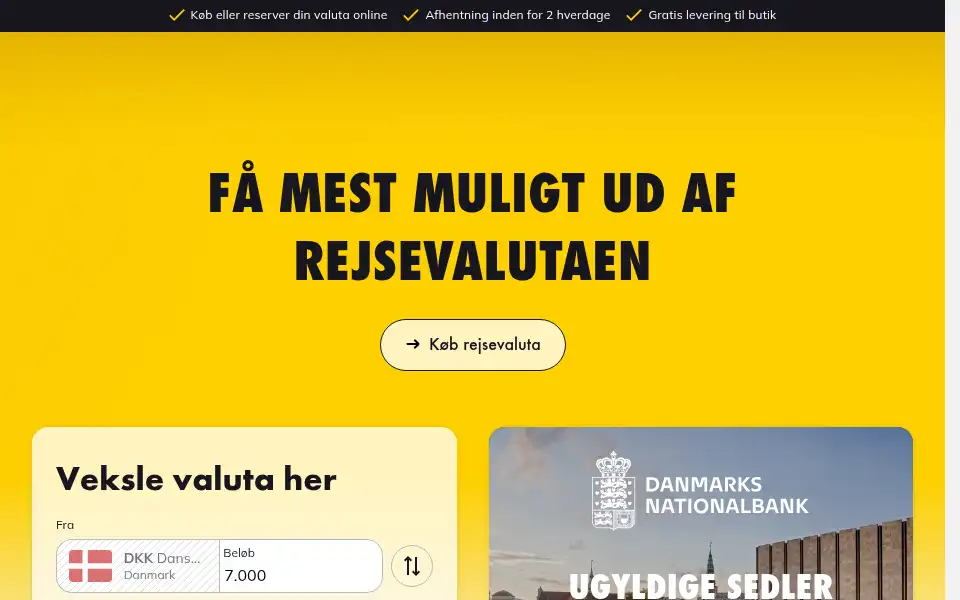 Screenshot of forexbank.dk