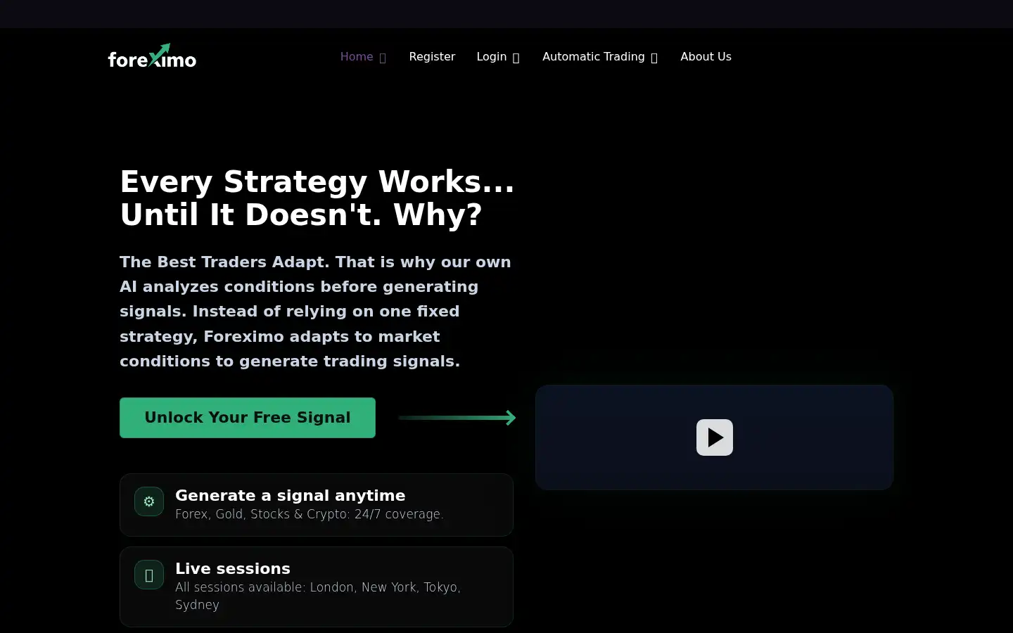 Screenshot of foreximo.com