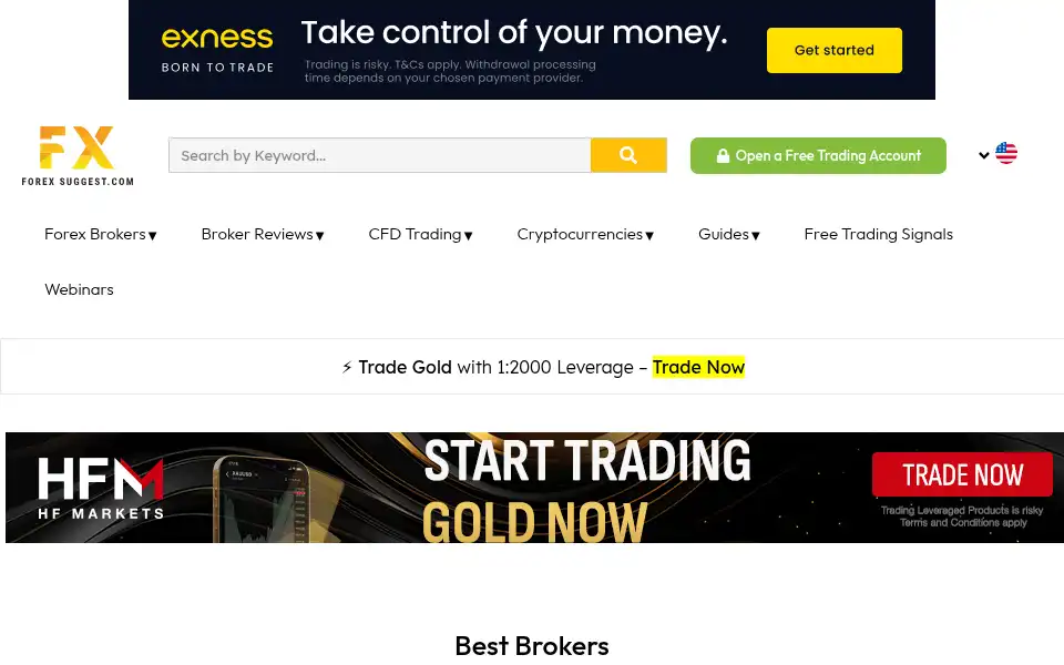 Screenshot of forexrecommend.com