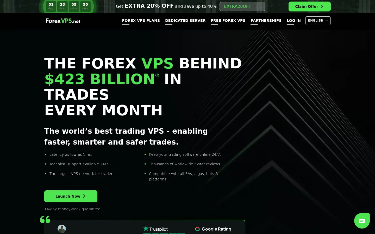 Screenshot of forexvps.net